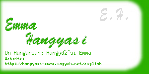 emma hangyasi business card